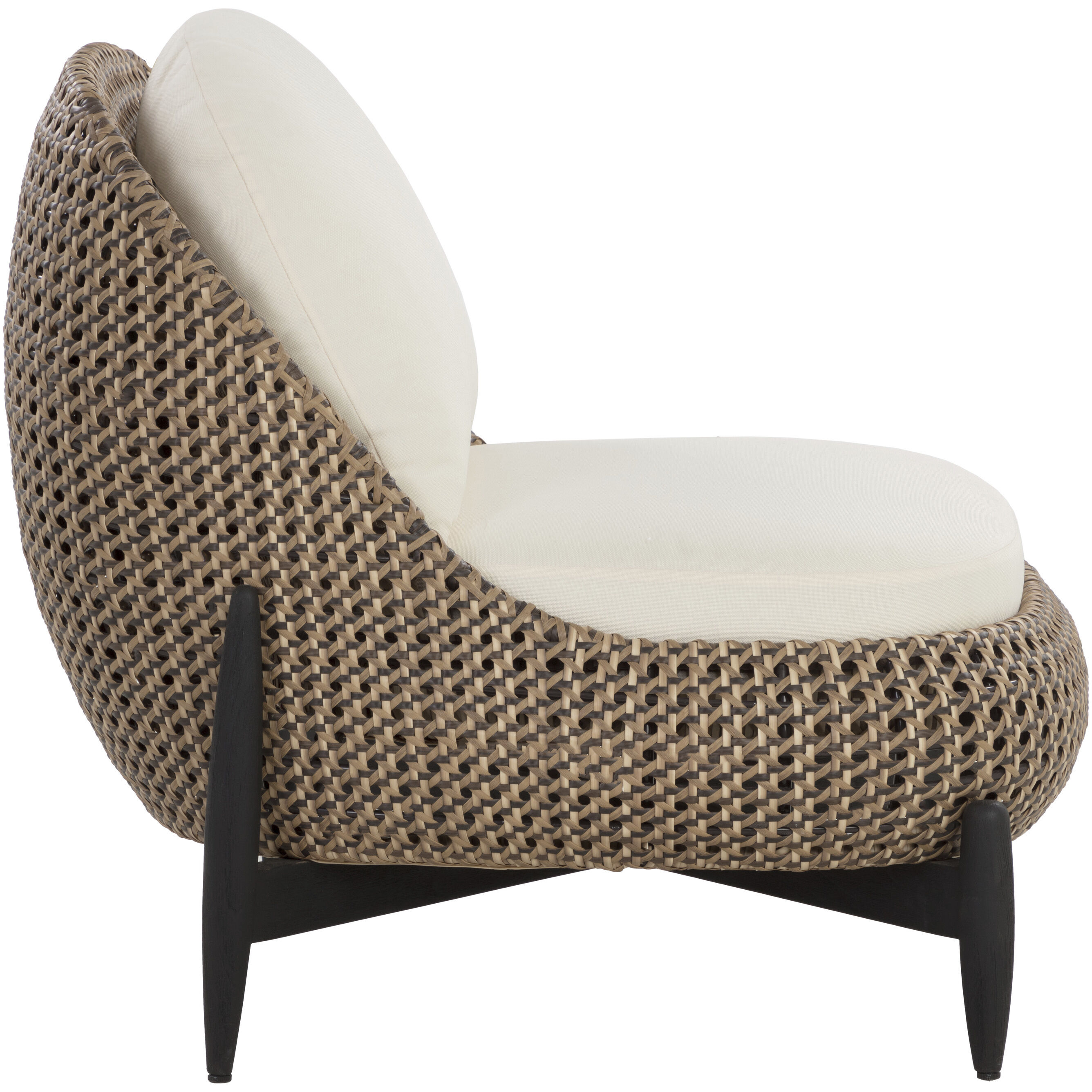 Carilo Stinson Cream Outdoor Lounge Chair